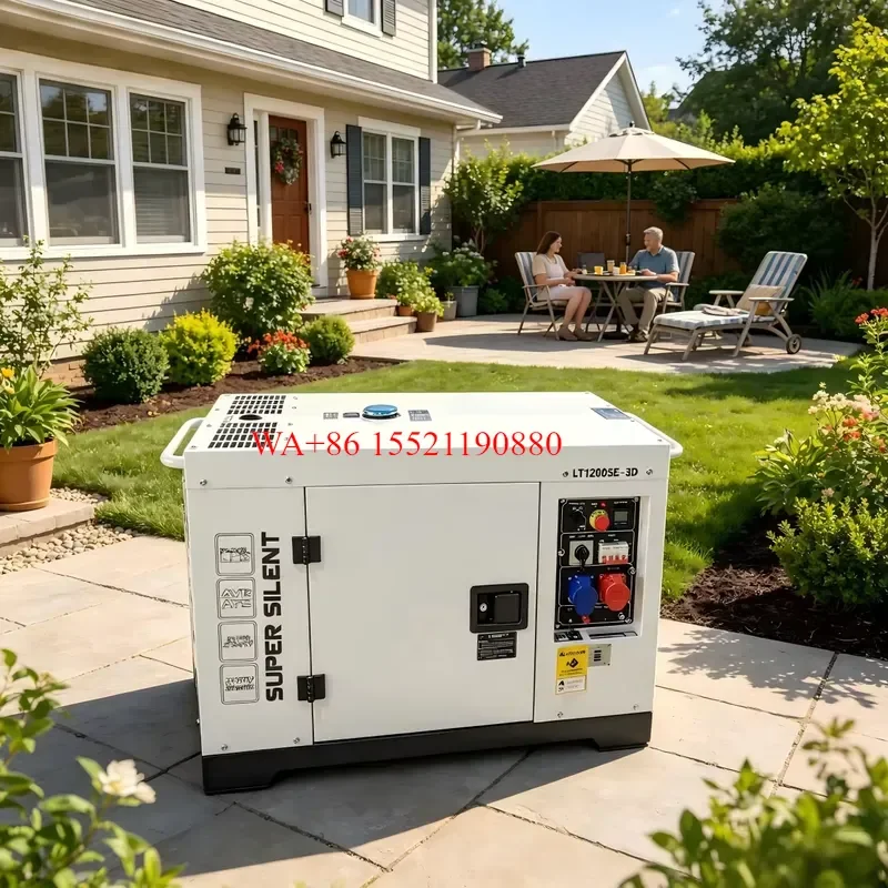 WMWMNU 50KW Auto Start Silent Diesel Generator Set Three Phase Water Cooled 50/60Hz for Home Use Emergency Power