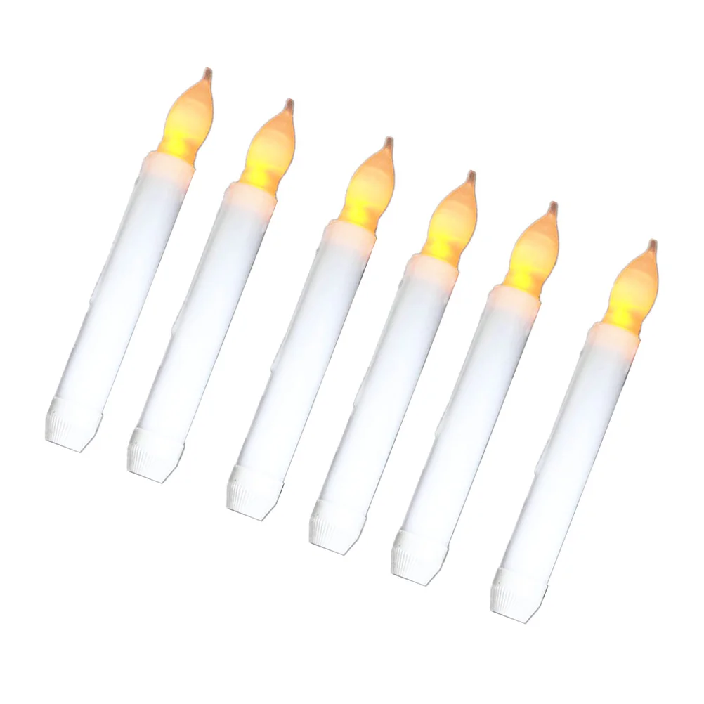 4 Pcs Light The Christmas Decorative LED Lights Candles Electronic Flameless