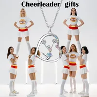Cheerleader Gifts for Girls,Rainbow Necklace Girl Jewelry Pendant,Sport Cheer Accessories Birthday Gifts for Girls Daugnter 3