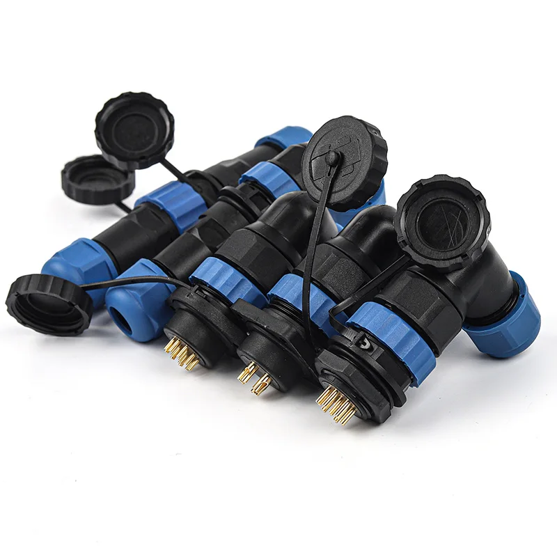 

SP20 IP68 Waterproof Connector Cable connector plug Straight/ Elbow Back nut/Square/Docking/Flange 1 2 3 4 5 6 7 9 10 12 14 Pin