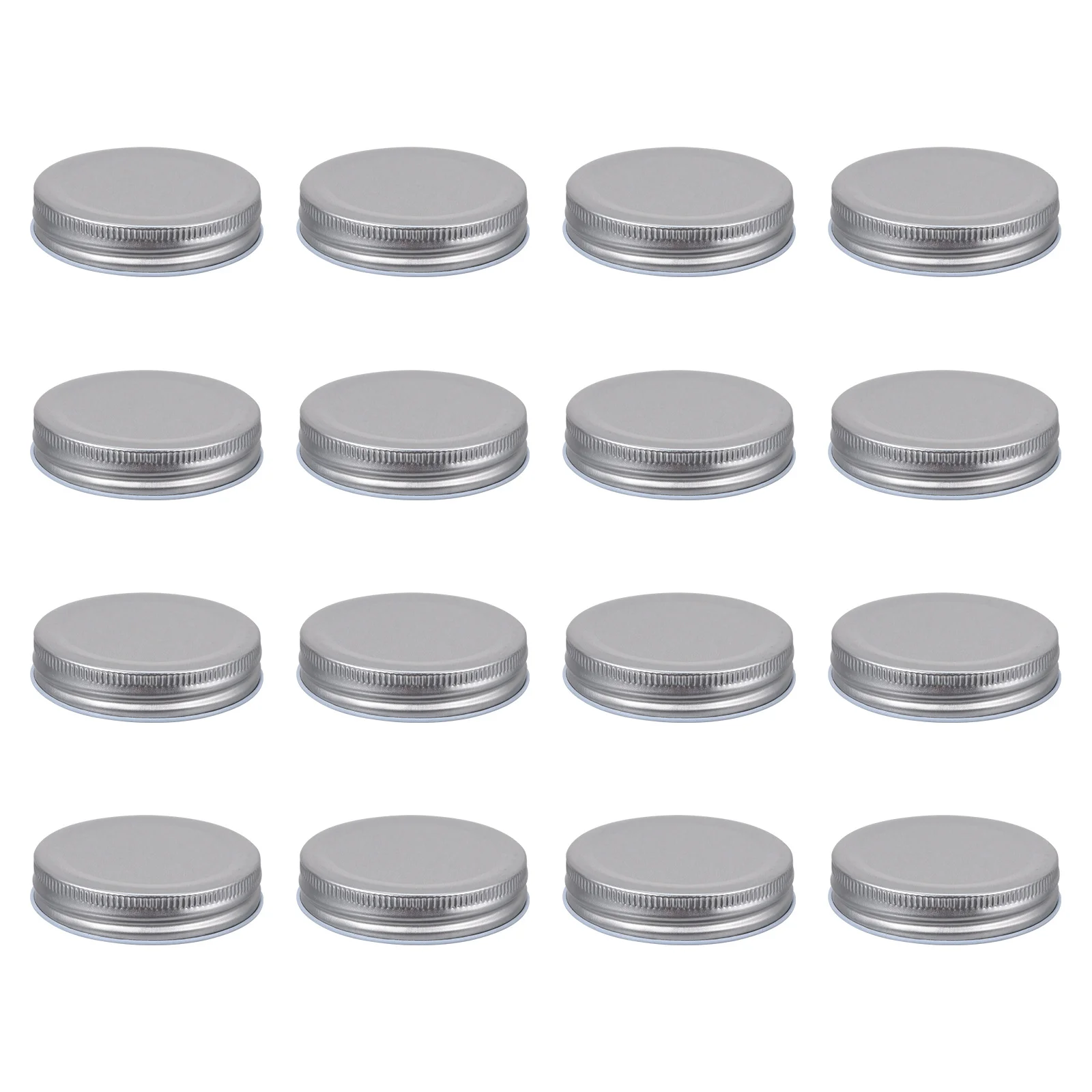 

16Pcs Jar Tinplate Lids 70Mm Airtight One-Piece Type Leak-Proof Airtight Jar Covers for Food Storage Freezer Refrigerator