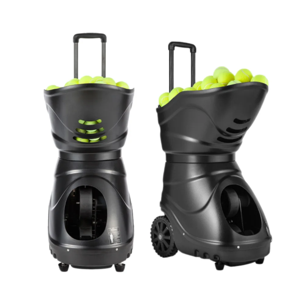 Durable ABS Plastic Electronic Tennis Ball Launcher Machine For Coach Aid Automatic Serving Feeder Training Equipment