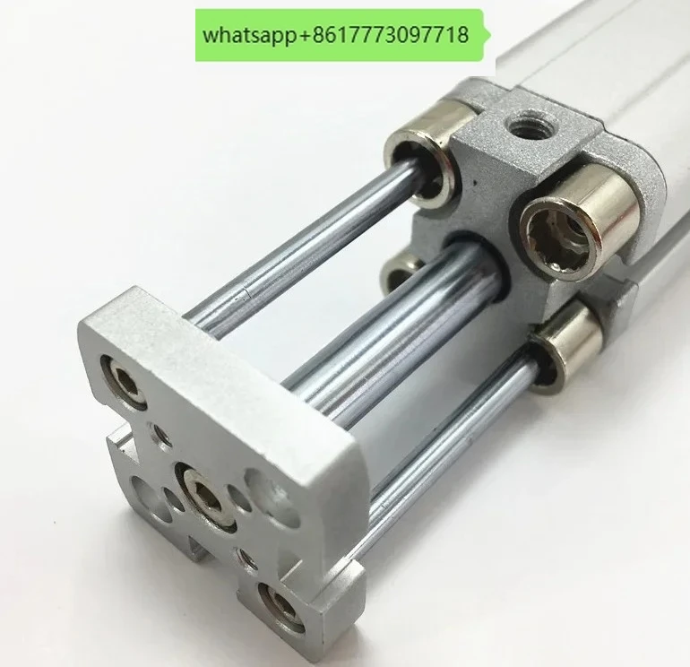 

ADVUL-16-20/25/50/65-P-A ADVUL-16-80-P-A Компактный цилиндр, защищенный от вращения с помощью направляющих штоков и опорной пластины.