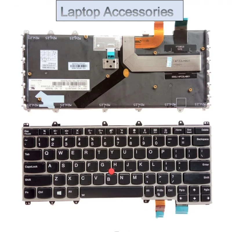 

F New US UI Russian Spanish Latin UK Arab Brazil Portuguese Laptop Backlit Keyboard For Lenovo Thinkpad X380 Yoga 260 370