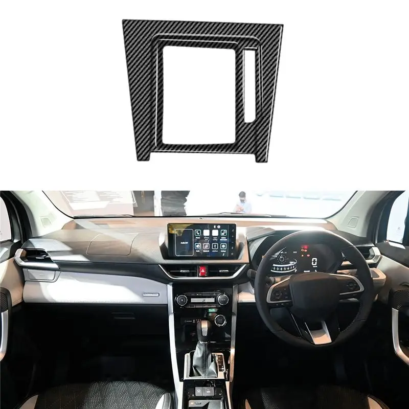 A21F-For Toyota Veloz 2022+ Carbon Fiber Car Gear Shift Panel Cover Trim Frame
