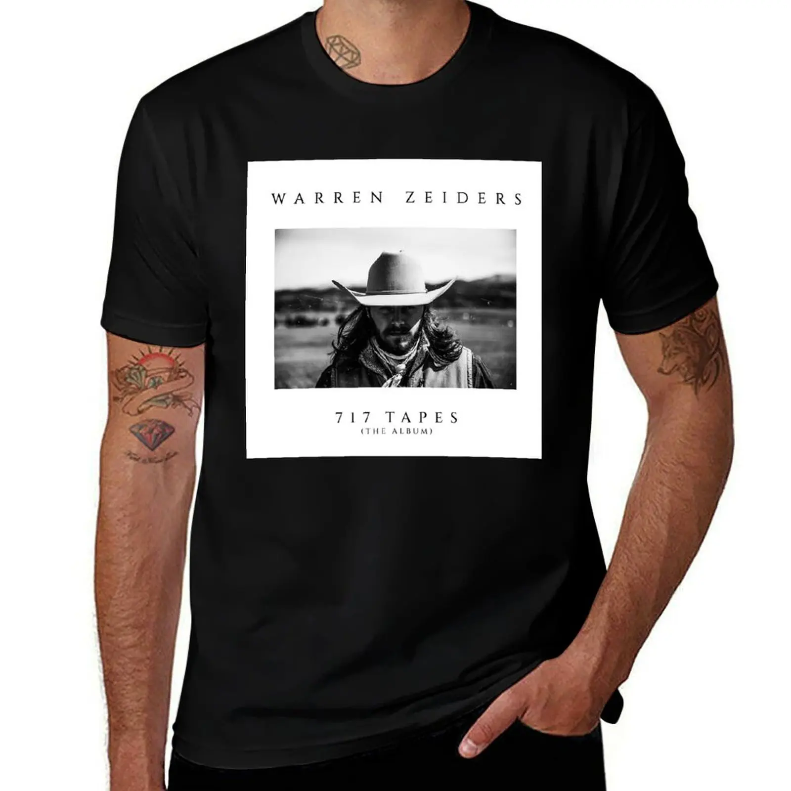 717 Tapes Warren Zeiders T-Shirt Big Size Loose Fit Tee Shirt T-Shirt