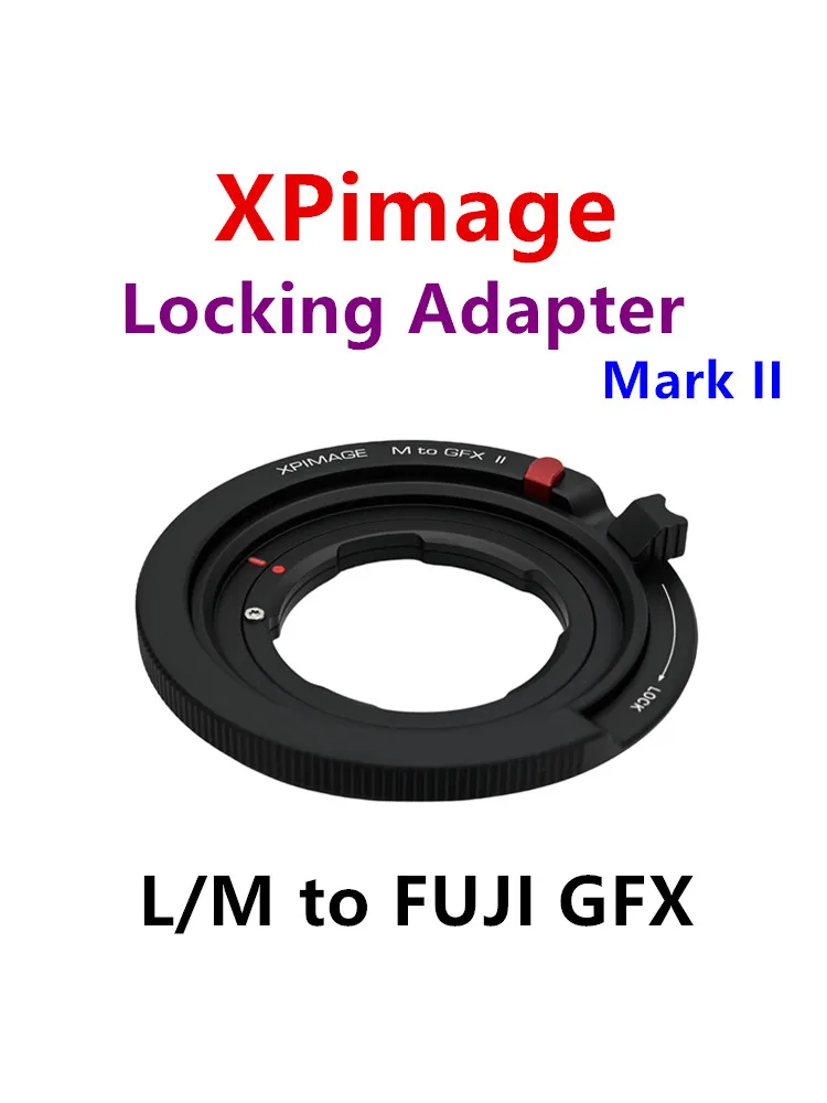 

Leica M lens to Fuji GFX camera adapter ring is applicable to L/M-GFX 50S2 100S 50S 50R. XPimage lock adapter ring