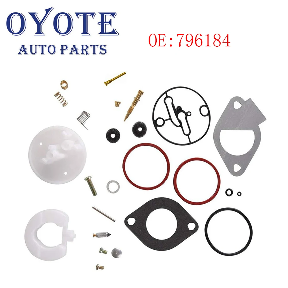 OYOTE   Lawn Mower Carburetor Repair Kit Carb Rebuild Set  For Briggs-Stratton  Master Overhaul For Nikki Carbs 11HP-19HP 796184