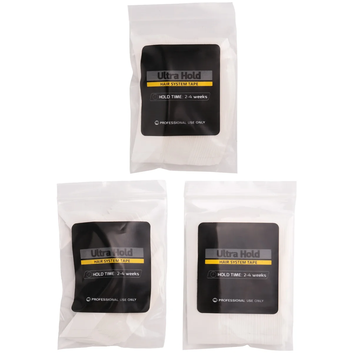 Sistema de cabello fijo súper fuerte, cinta adhesiva de doble cara, extensible, para tupé, peluca de encaje, película de peluca para hombre, 108 unids/lote