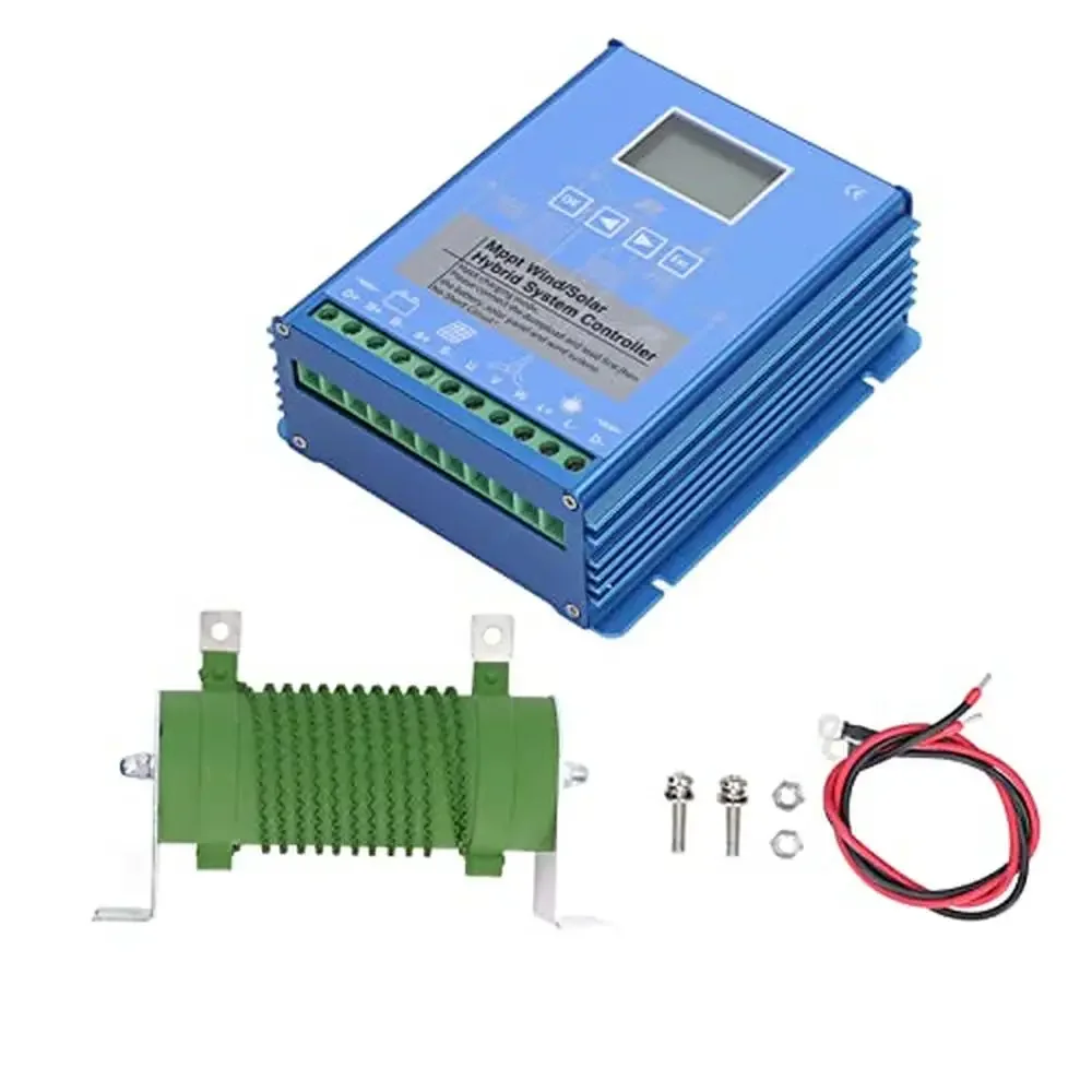 

24V 48V MPPT Wind Solar Controller Universal Energy Controller LCD Photovoltaic 1000W Wind Power Accessories Smart Control