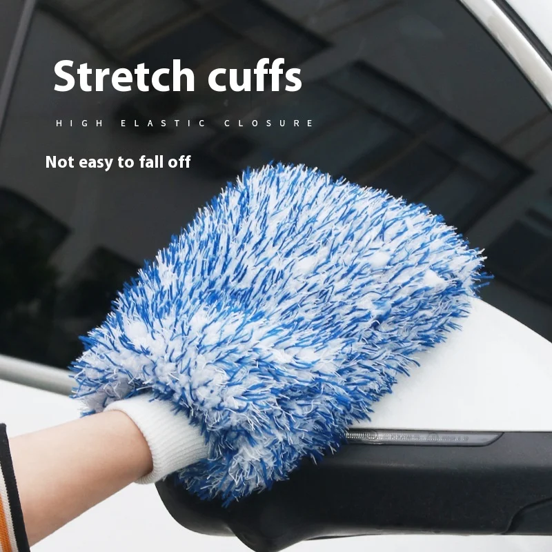 

Перчатки для автомойки, портативные аксессуары для автомойки, автомобильные перчатки из микроволокна, инструменты для чистки, уход за автомобилем, перчатки из плюшевого волокна