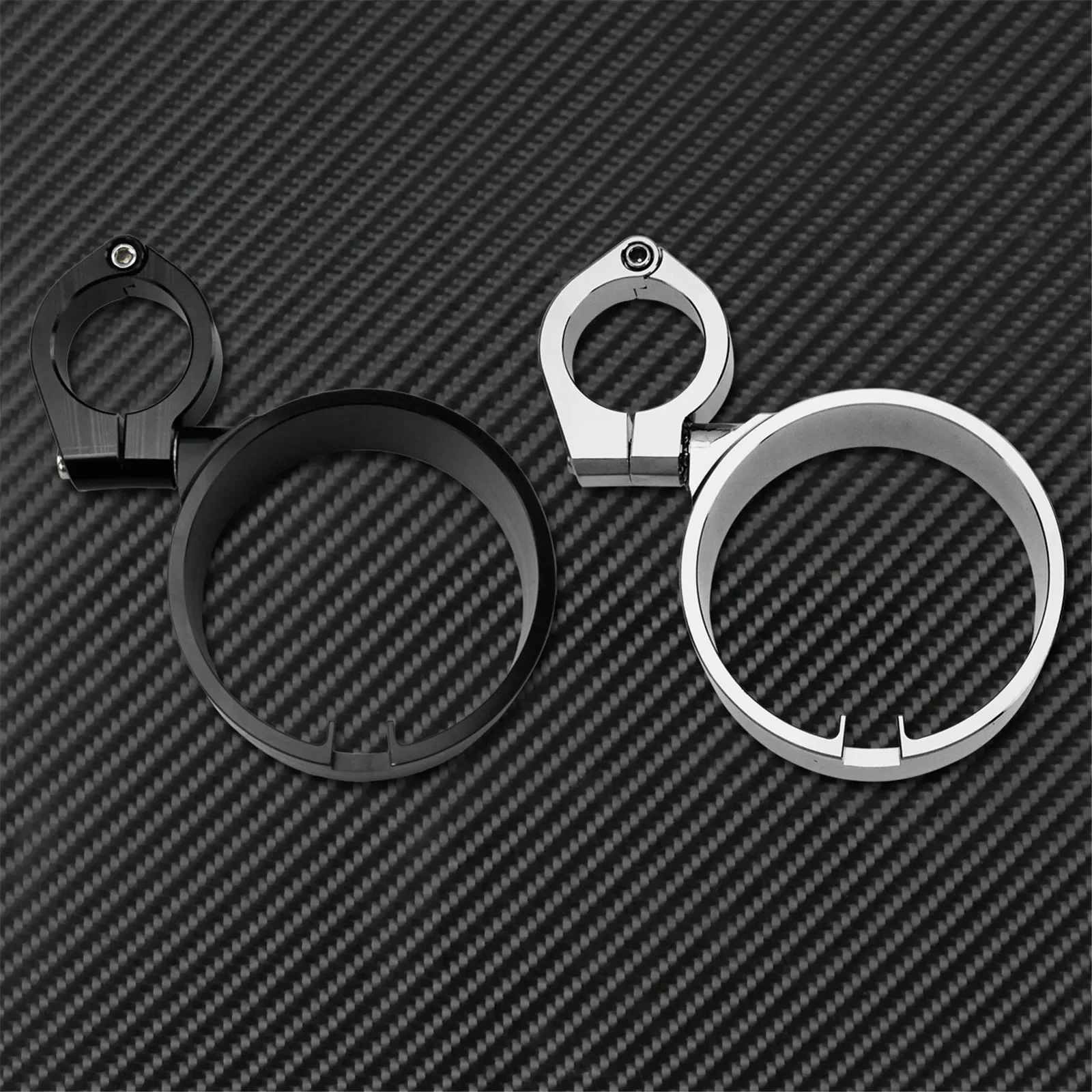 Motorcycle Speedometer Ring Bracket Side Mount Relocator Bracket Clamp Black/Chrome 39mm For Harley Dyna 1993-05 Sportster 93-Up