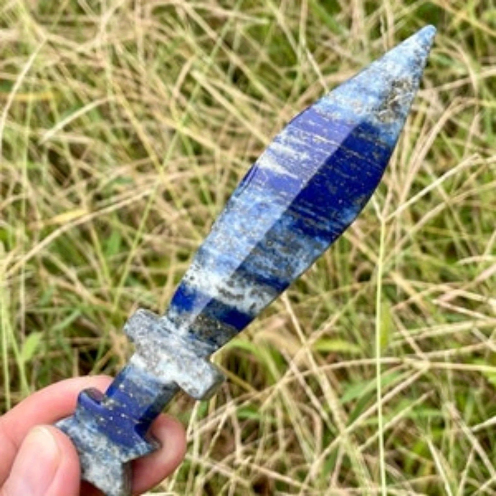 Jewelry Patterns 1pc Unique crystal Knife - Hand quartz carved knife、Crystal diy knife、Home decoration - Healing crystal gift