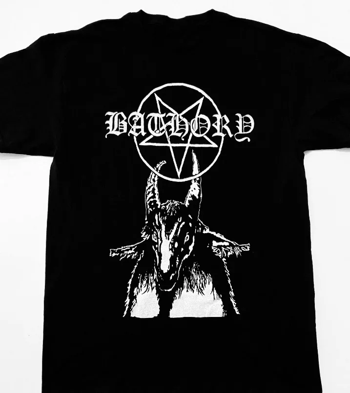 Vtg Bathory Band Music Band Heavy Cotton Black Unisex All Size T Shirt AA1396