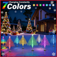 Solar Christmas Tree Ground Installation Decorative Lights Outdoor Garden Lawn LED lights Courtyard Lights Star/Moon