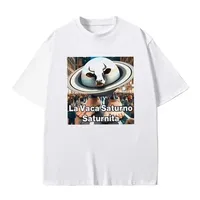Sheep milk Saturn Saturn Tower shirt comic Italian brain rot meme millennium T-shirt top female hip-hop street style large