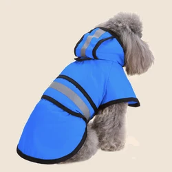 Spring Summer Waterproof Reflective Small Medium Pet Clothes Dog Raincoat