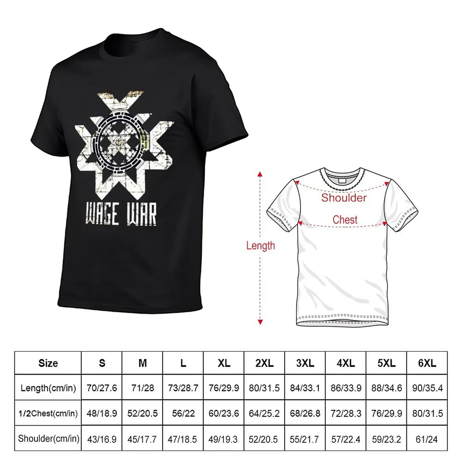 Wage War T-Shirt summer clothes sports fans mens clothing