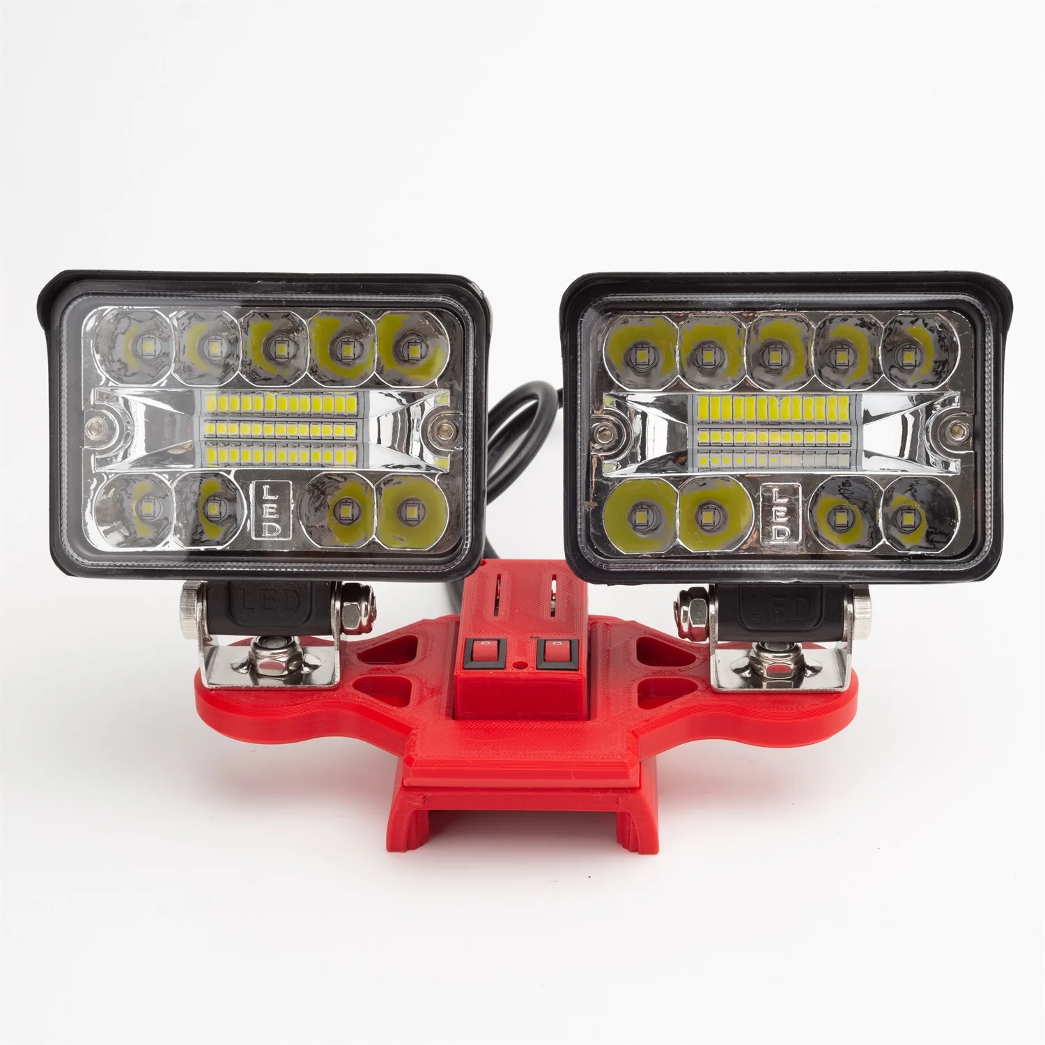 Tragbare LED-Arbeitsleuchte für Milwaukee 18V Lithium-Akku mit USB Typ-C, kabellose Outdoor-Arbeitsleuchte, Angelleuchte, Handlampe, Notbeleuchtung – Detail 1
