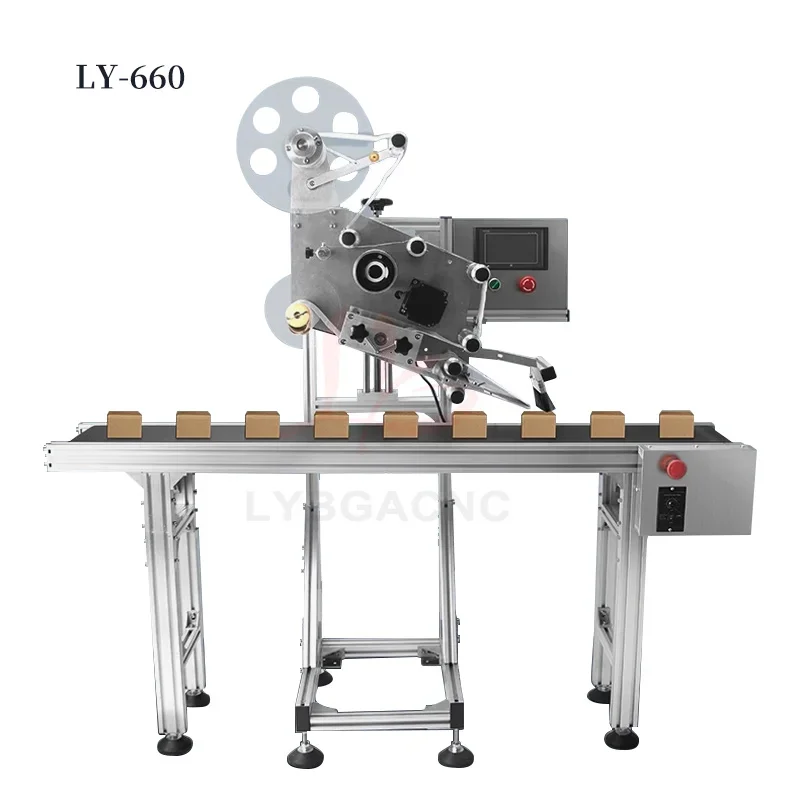 Automatic plane marking machine Cosmetics food and beverage industrial conveyor Length 150 cm Width 19 cm Stepping motor AC220V