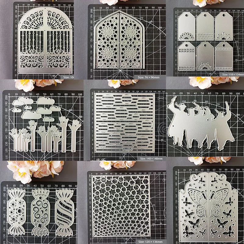 Metal die cuts Scrapbooking and Card Making cutting dies Embossing folder and rubber stamp