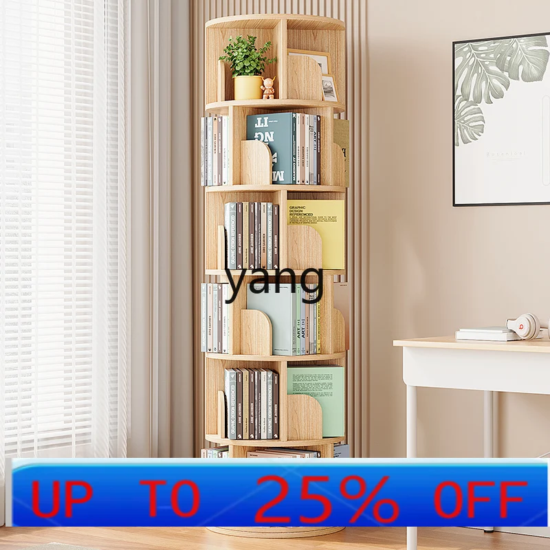 

LTT 360 degree rotating bookshelf bookcase space saving children's floor picture book rack