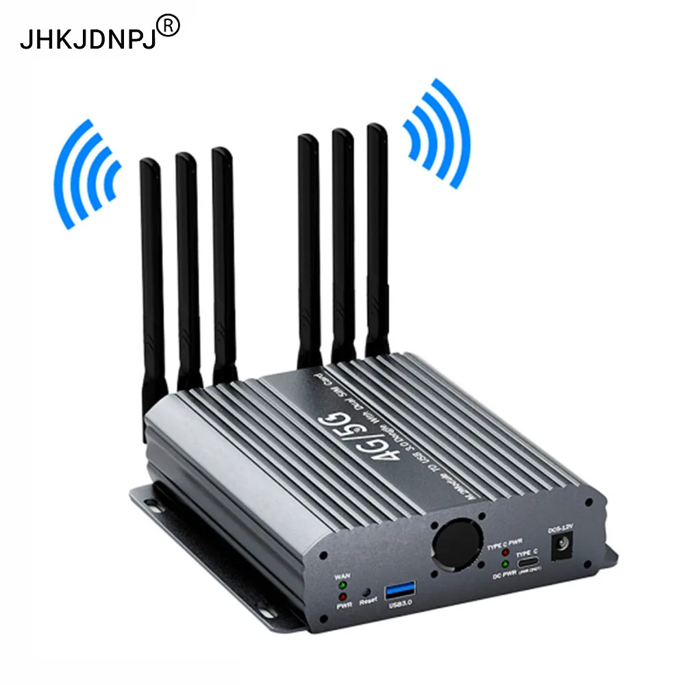 

NGFF(M.2) 4G/5G Module to USB 3.0 Adapter with Dual cooler fan/Dual SIM card slot and auxiliary power