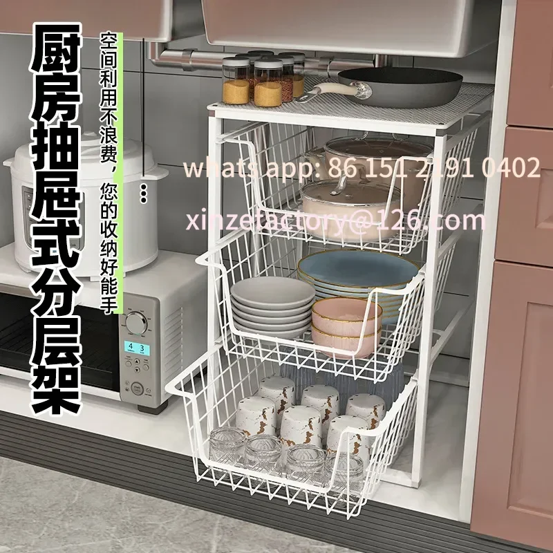 رف تخزين قابل للتخصيص، منظم خزانة المطبخ، طبق فاصل، طبق متدرج لأطباق الأطباق، حل الأواني #2
