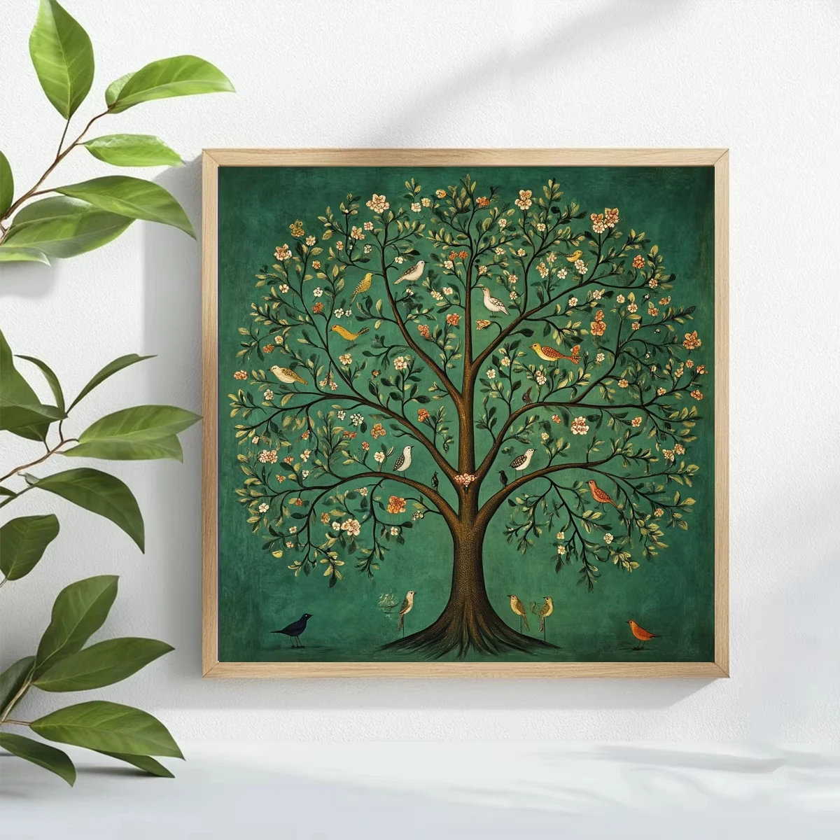 

Green World Tree 500PCS/1024 PCS Jigsaw Puzzles Portrait Relaxing Family Activity Games for Room Home Decor Gift Frameless
