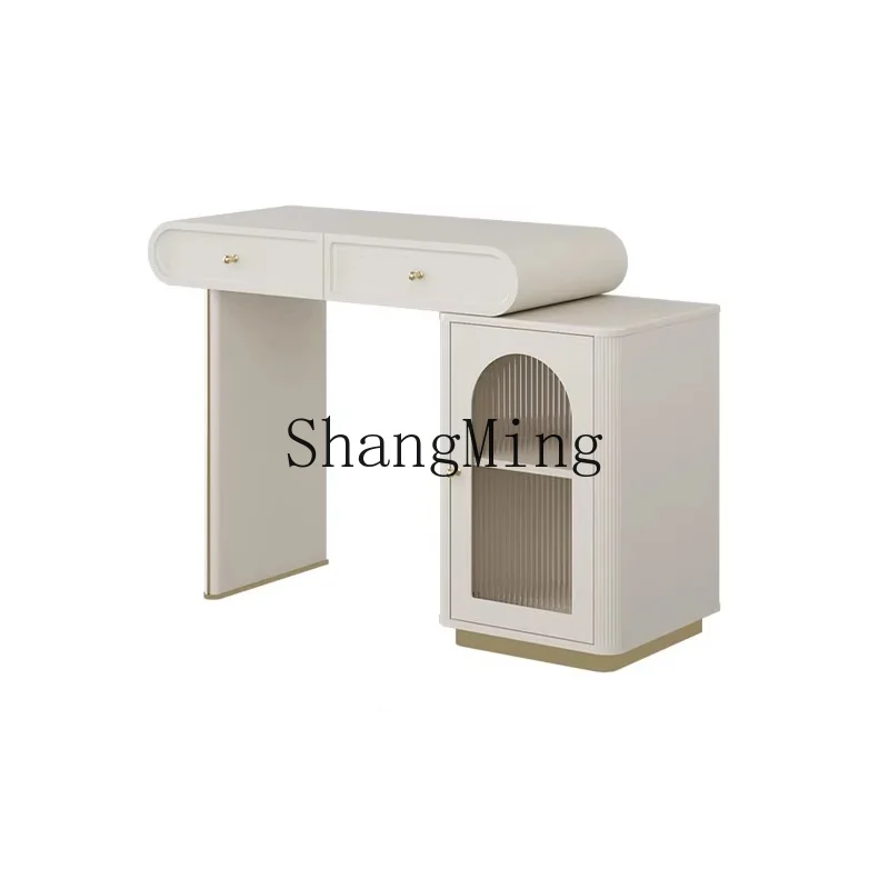 

ZHB Home Bedroom Small Unit Cream Wind Retractable Side Cabinet Storage Dresser