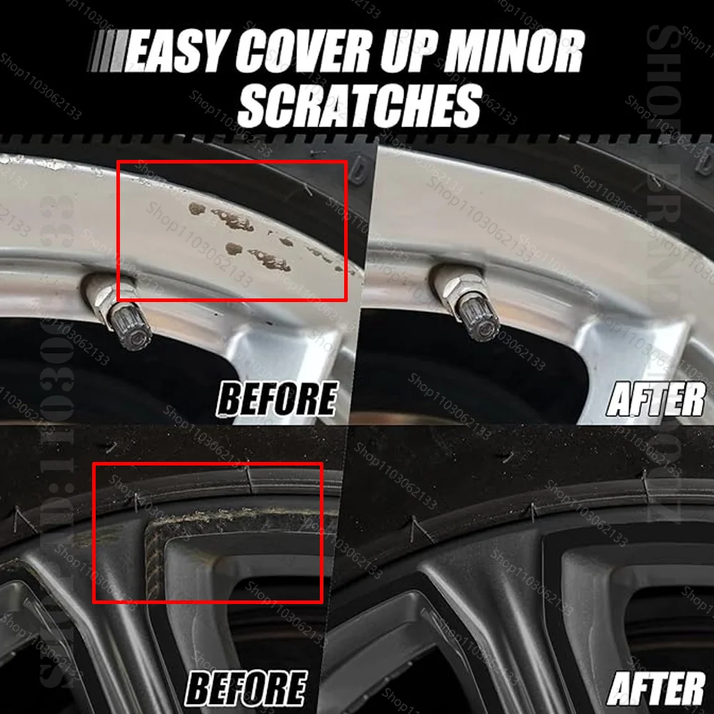 For Mercedes-Benz B-Class Touch Up Paint Wheel Repair Kit Wheel Scratch Repair Rim Paint For Car Wheel Repair Grey Silver Black