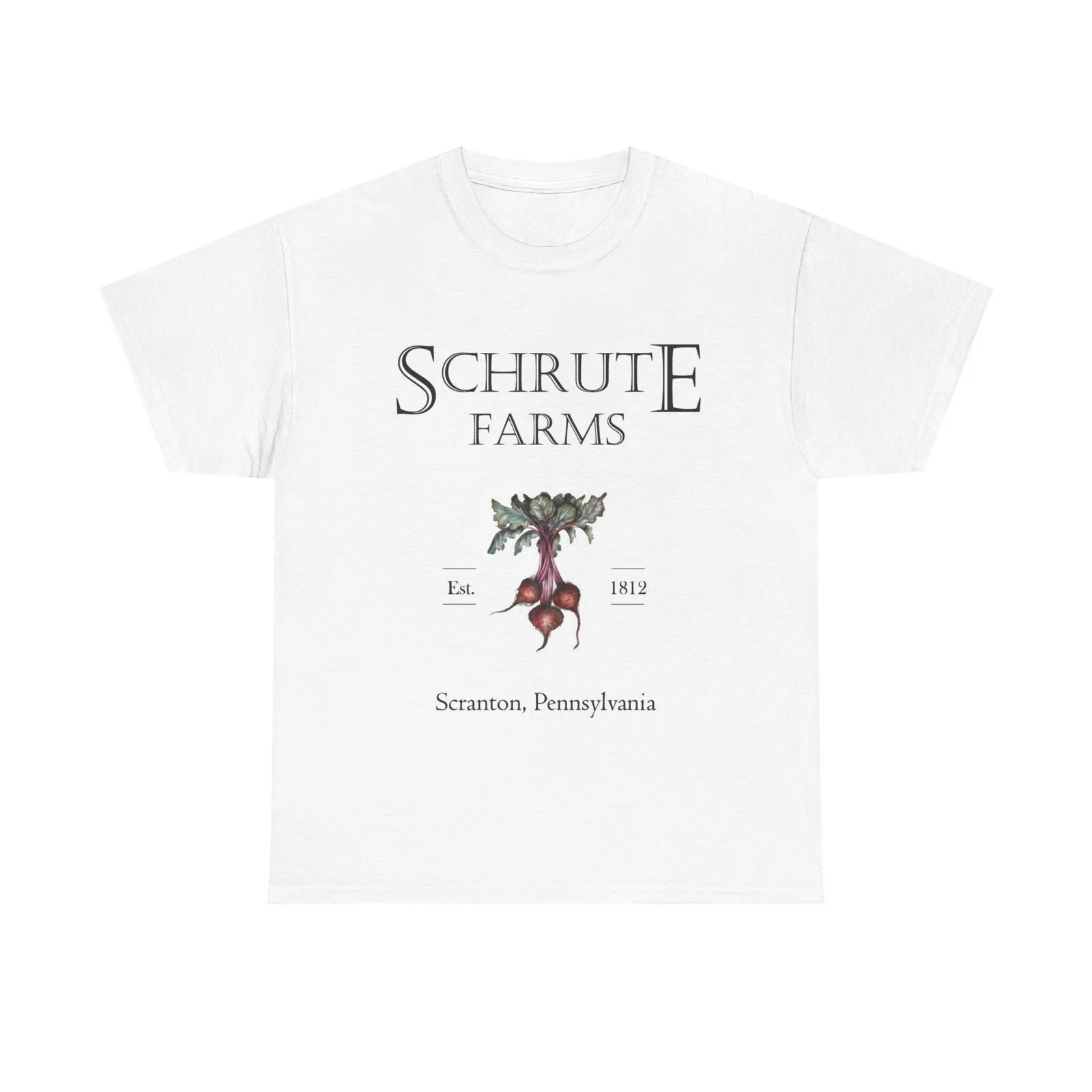 Schrute Farms Graphic T Shirt The Office Unisex Heavy Cotton Tee Retro