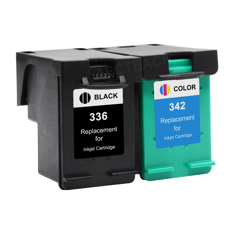 Aecteach-cartucho de tinta para impresora, recambio para hp336 hp342 hp Deskjet 336 PSC1510 Photosmart 342 C3100 C3180 D5420 5440, 1500, 6310