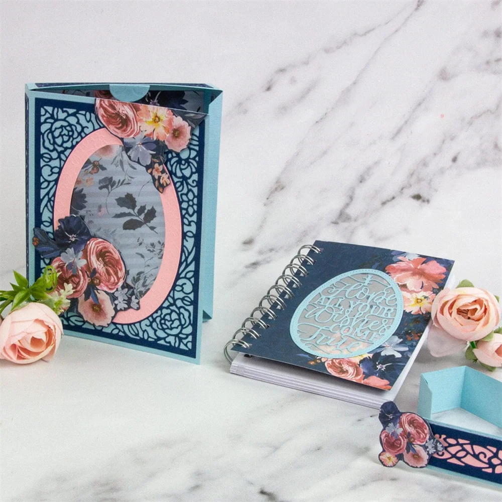 2025 أكتوبر جديد إصدار منشط يحتفل مع نمط العرض سحابة قوس قزح هدية صندوق يموت مجموعة لتقوم بها بنفسك سكرابوكينغ بطاقة السنة الجديدة