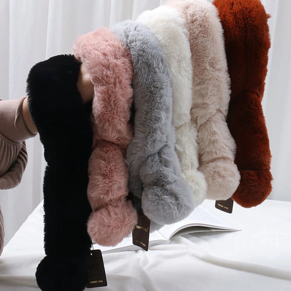 

Fleece Thermal Scarf Kids Winter Warm Soft Creative Scarves Children Cartoon Toddler Bright Smooth Collar