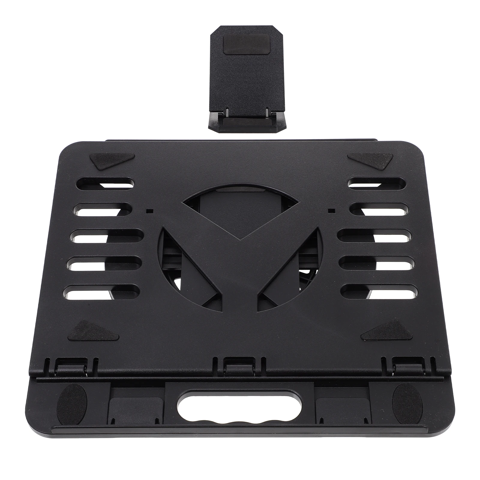

1 set 1 Set Laptop Riser For Desk Folding Rotating Stand Hollow Design Non-Slip Abs Material Multi-Use Portable Laptop Stand For