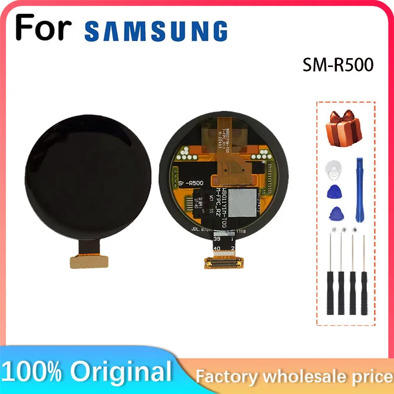 For Samsung Watch Galaxy Watch Active SM-R500 R500 NO NFC LCD Display Screen Parts Replacement Repair