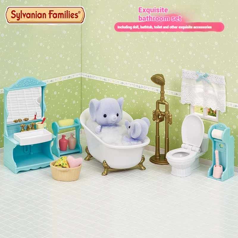 Authentic Sylvanian Families Anime Character Simulation Playhouse Toy Room Decoration Toy Christmas Gift