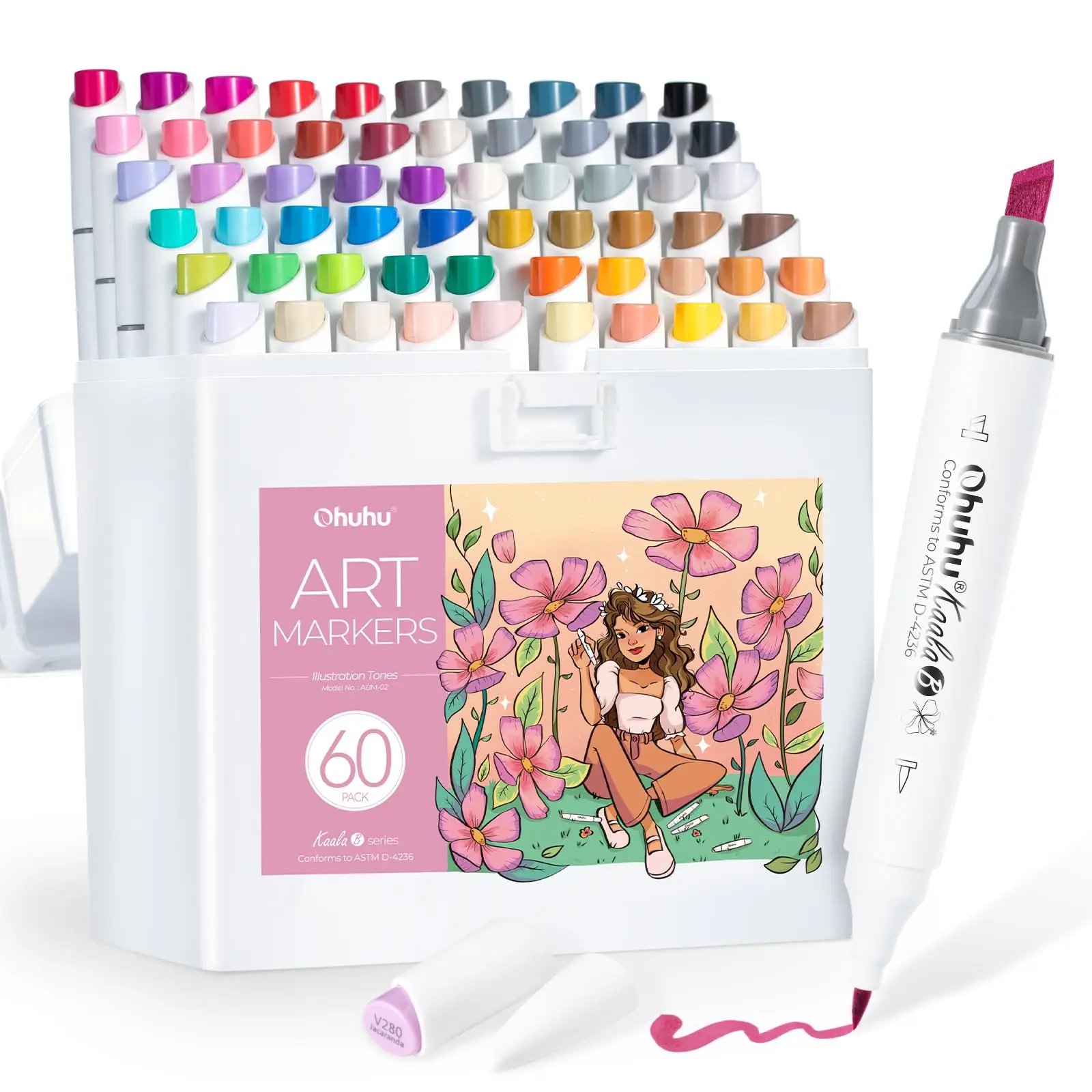 Ohuhu Kaala Marker Pen Set Kleur Markers Alcohol Art Markers Hervulbare Dual Tips Schetsen Tekening Manga School Art Supplies