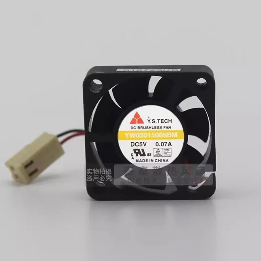 1PCS for YW03015005BM 3015 DC5V 0.07A 3CM 2-Pin Silent Dual Ball Cooling Fan