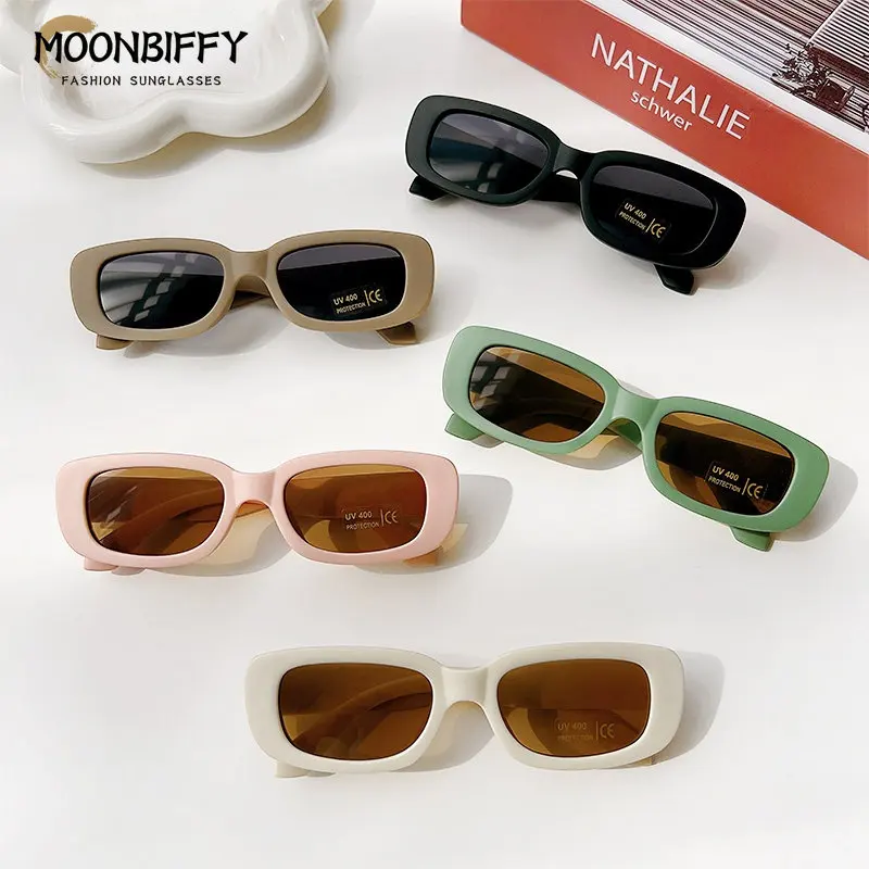 Kids Fashion Small Rectangle Sunglasses Children Boys Girls Square Eyeglasses Sun Glasses Baby Classic Vintage Eyewear UV400