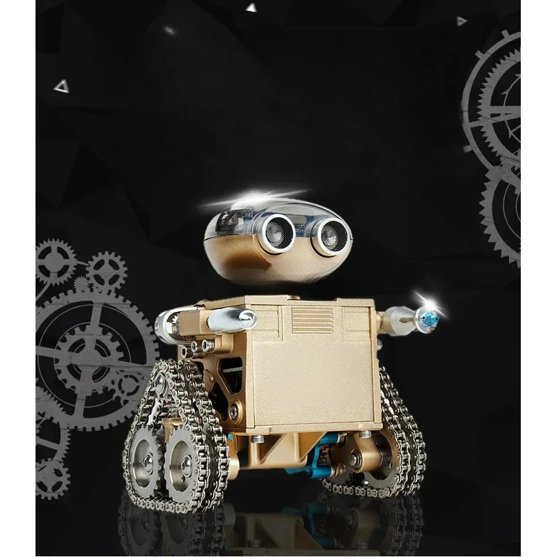 Culture Craftsman Metal Assembly Mobile Phone Intelligent Voice Remote Control Wally Robot Toy Children And Boys