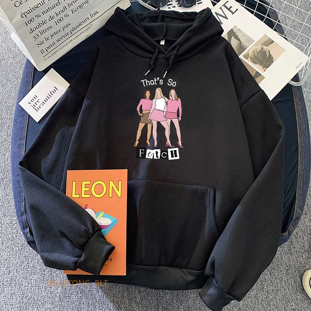 Meangirls, die so holen Print Hoodies Cartoon neue Film Grafik Sweatshirt mit Tasche Langarm Frauen/Männer Winter Pullover