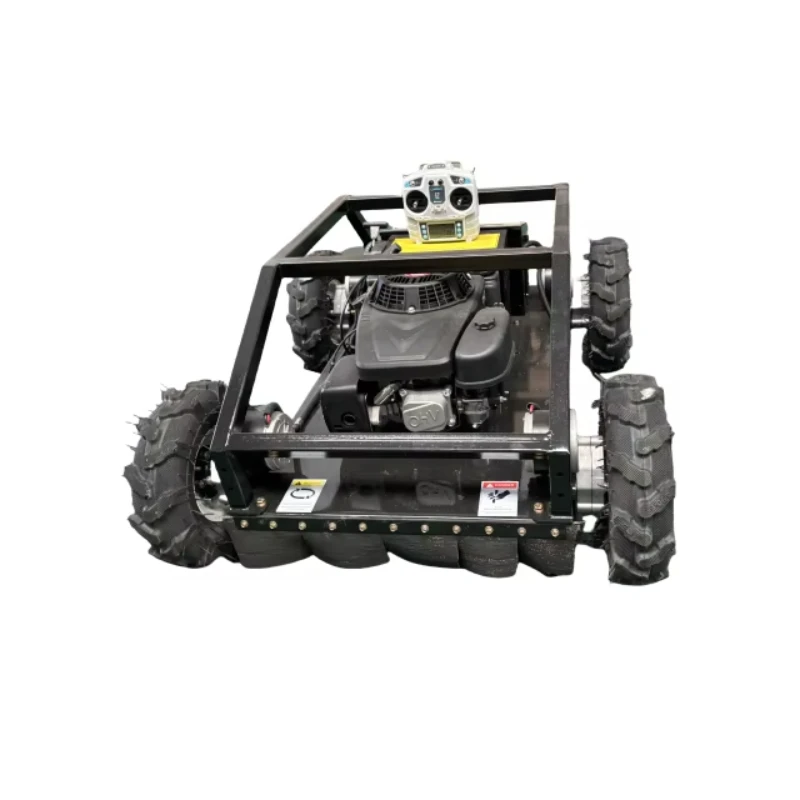 

Industrial DIY miniature four-wheel drive lawn mower, small powered land mower with remote control