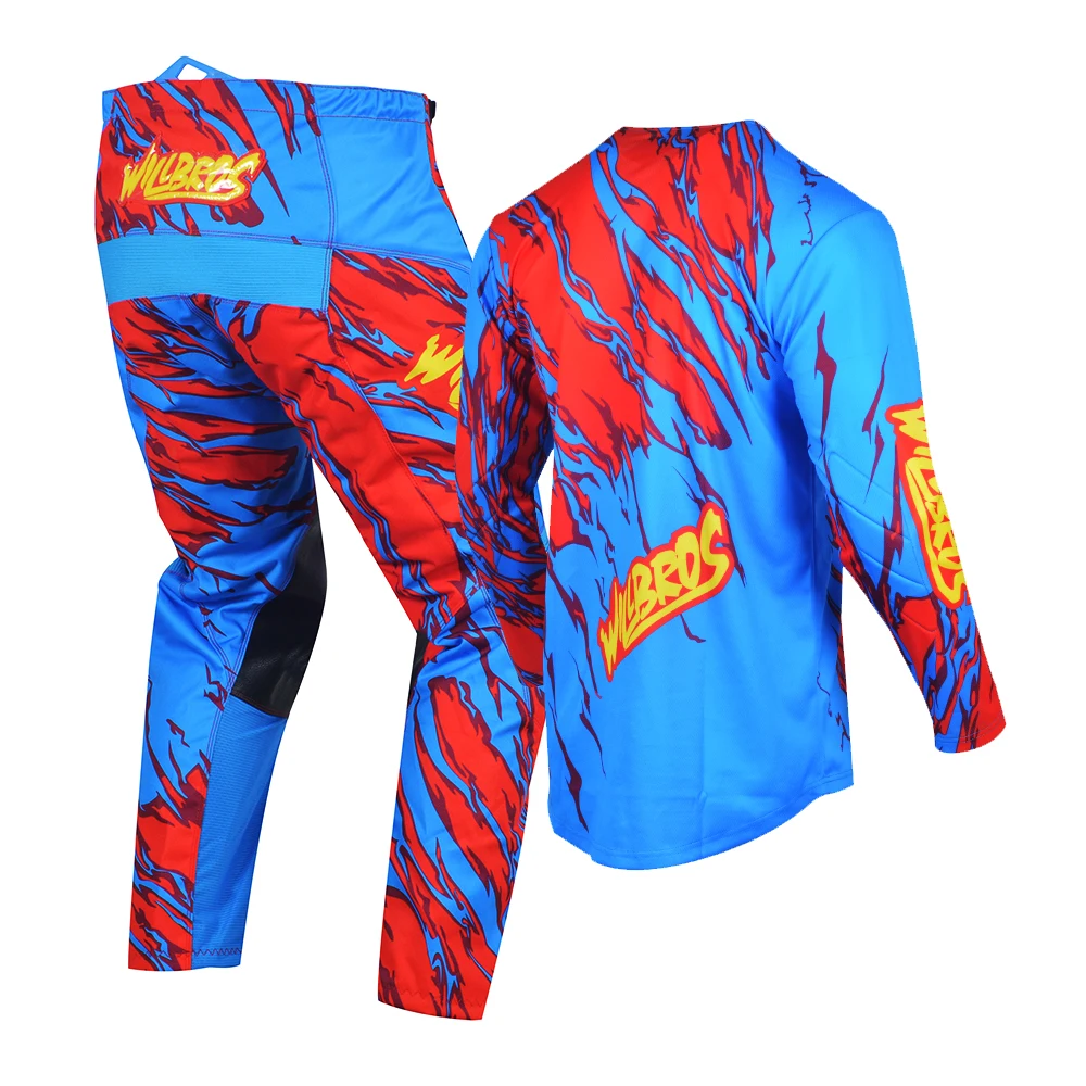 Enduro Suit BMX Mx DH Creo Teal Motocross Jersey Pants Combo Outfit Gear Set ATV Dirt Bike kit estate traspirante colorato