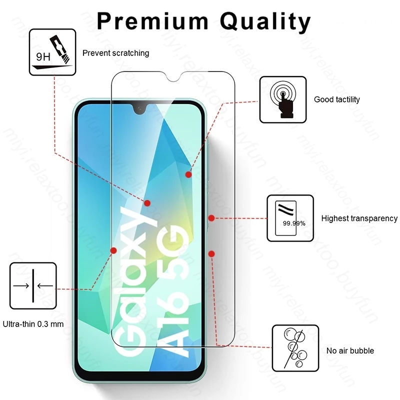 Sumsung A16 5G Custodia 2In1 Obiettivo della fotocamera Protezione schermo per Samsung Galaxy A16 5G 4G Vetro protettivo su SamsungA16 A 16 16A 2024