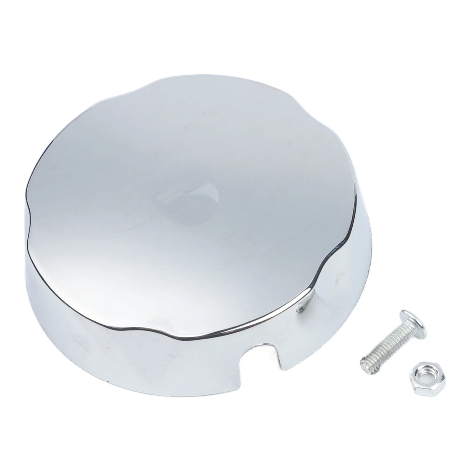Plastic-Core Bathtub Control Knob with Chrome Coating for Standard Overflow Drain Compatibility and Durability