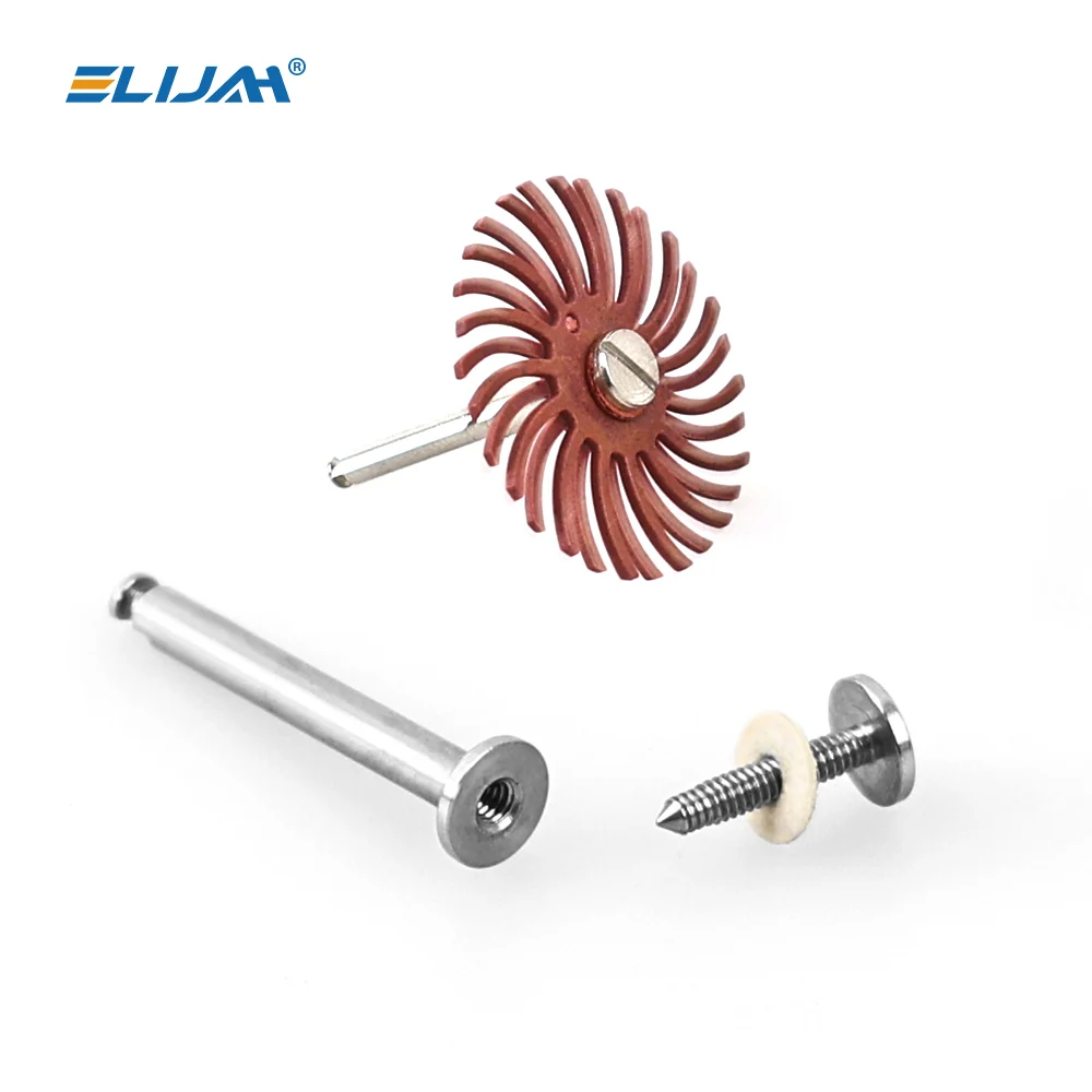 ELIJAH 10pcs Dental Polishing Disc Holding Rod Tool Mandrels RA/CA Dental Laboratory Materials 2.35mm Shank Diameter Mandrel Bur