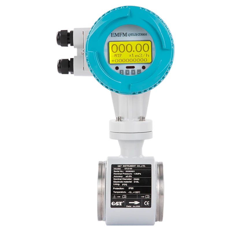 

Wafer type milk flow meter food grade electromagnetic PFA liner flow meters