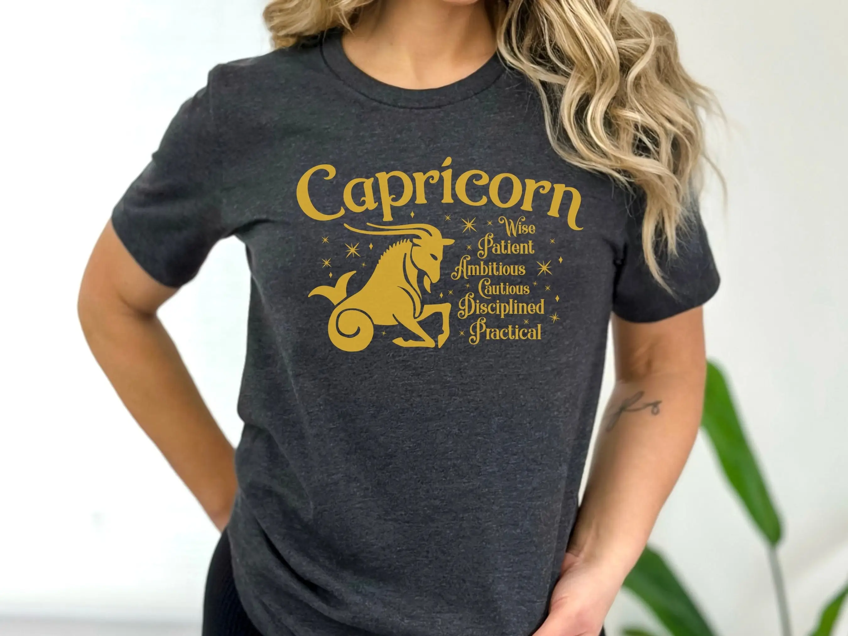 Womens Birthday T Shirt Capricorn Zodiac Astrology Horoscope